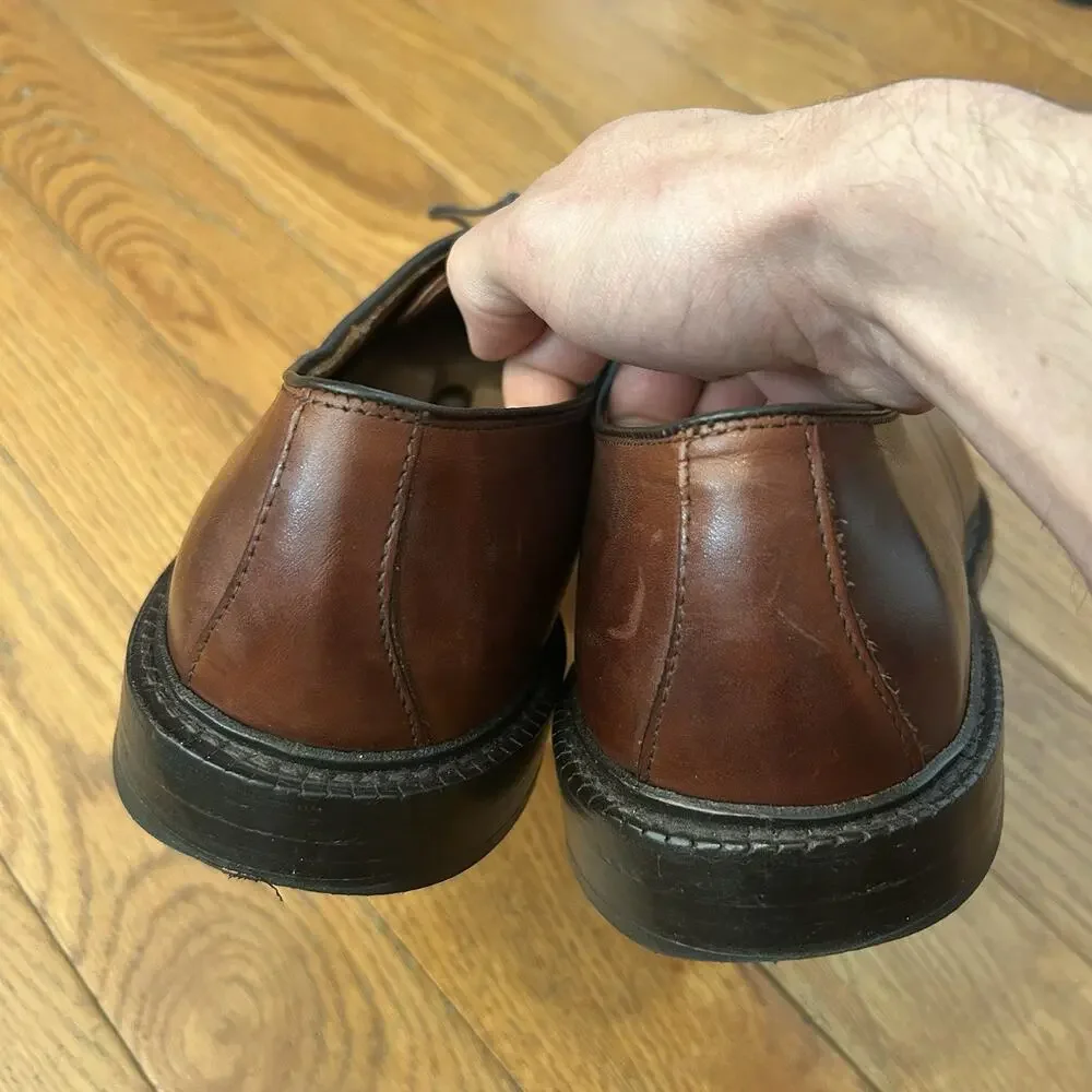 Allen Edmonds Walton Brown Leather Split Toe Derby Oxford Shoes Size 12 - Picture 3 of 7